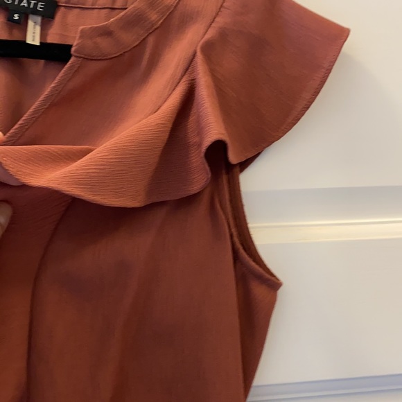 Rose polyester blouse - Picture 2 of 4